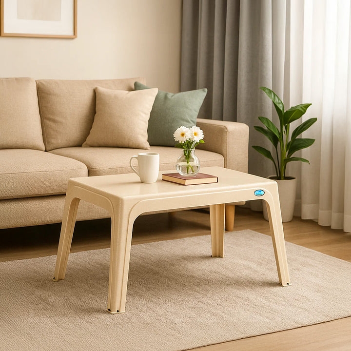 Nilkamal Victor Center Table (Marble Beige)