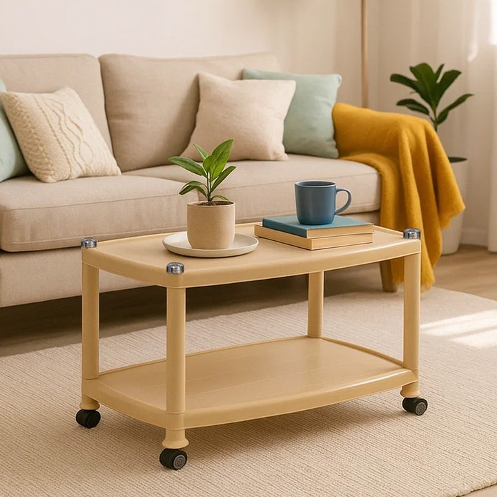 Nilkamal Centro Table 05 (Marble Beige)